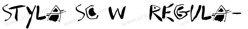 Styla SC W05 Regula字体转换 Styla SC W05 Regula字体转换